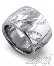 Обручальные кольца из платины арт wr-083